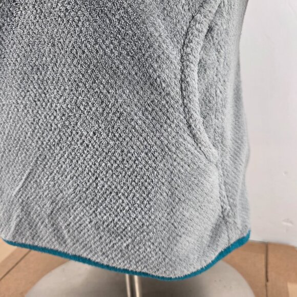 Patagonia Re-Tool Quarter Snap Fleece Pullover Gray/Teal Women's Pro Size Large - Picture 6 of 16